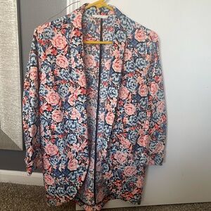 Oversized floral blazer